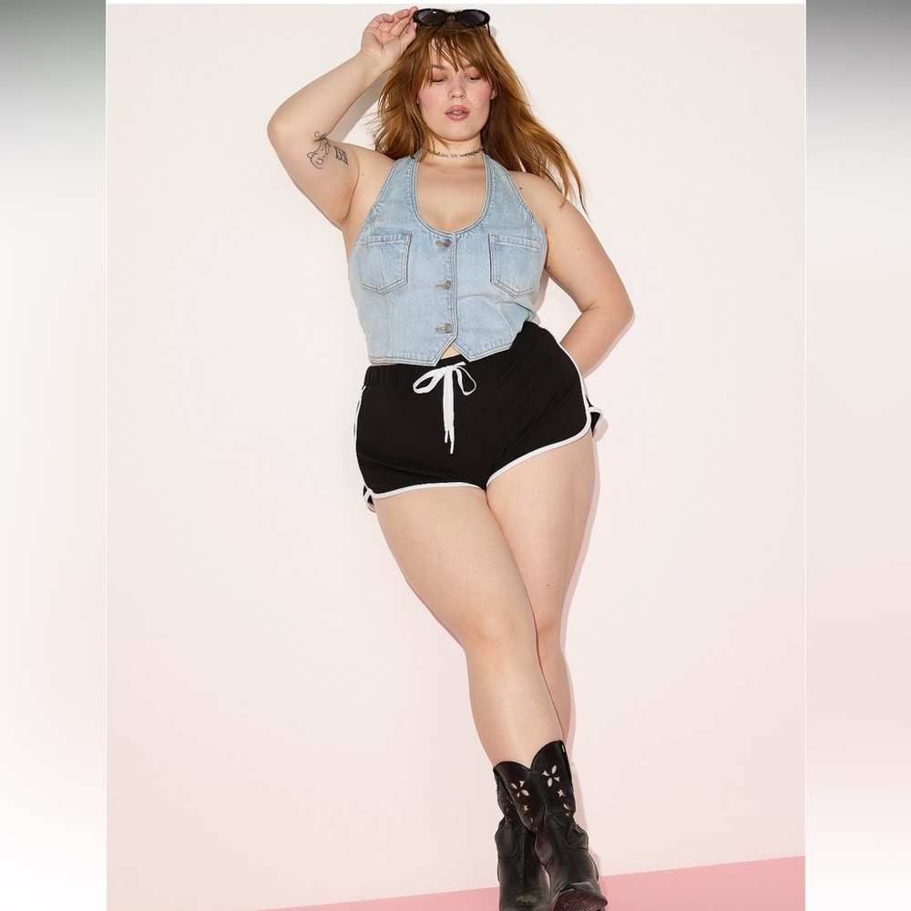 PINK Victoria’s Secret Denim by PINK Halter Vest Top